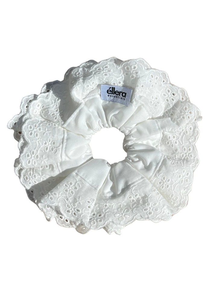 ELLA COTTON LACE SCRANCHIE LARGE
